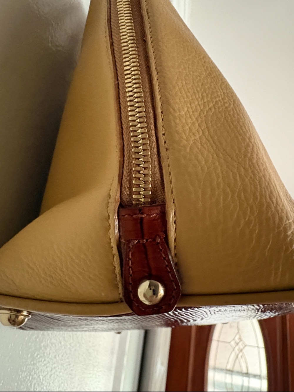 Brahmin Yellow, Orange & Brown Satchel - Picture 10 of 12